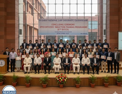 GNLU Gandhinagar Concludes EPFO Officers’ 6th Batch Induction Training Program