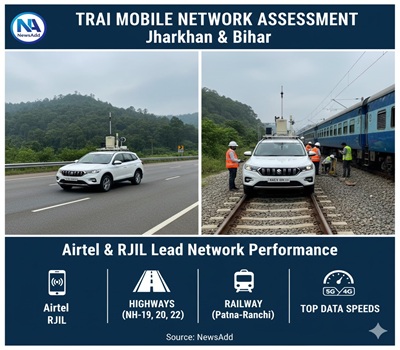 TRAI Assesses Mobile Network Performance Across Jharkhand and Bihar: Airtel, RJIL Lead in Quality