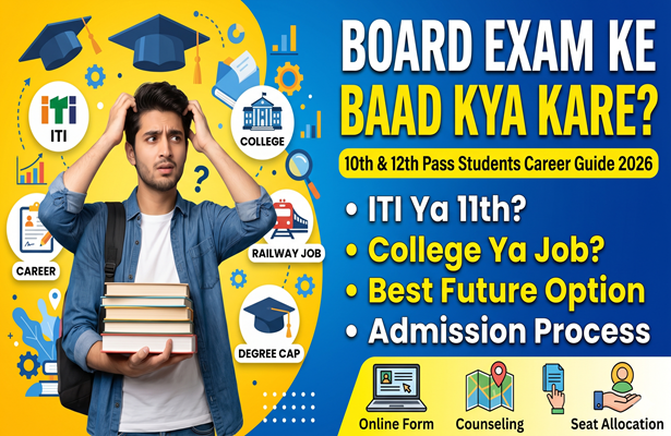 Board Exam Pass Karne Ke Baad Kya Kare? 10th aur 12th Pass Students ke Liye Best Career Guide & College Admission Process 2026