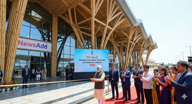PM Modi Inaugurates New Terminal at Guwahati’s Gopinath Bordoloi International Airport | NewsAdd