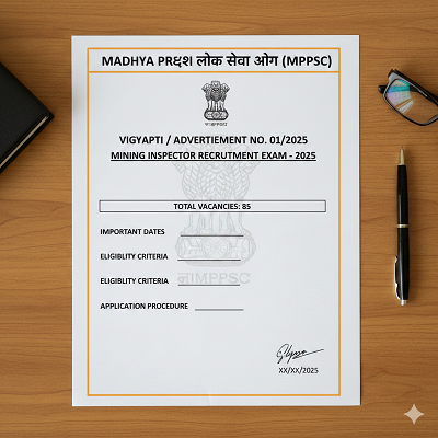 MPPSC Mining Inspector Recruitment 2025: 85 Vacancies Announced, Check Eligibility, Fees & Selection Process