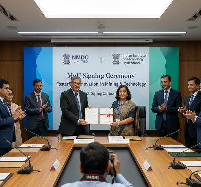 NMDC R&D Centre Signs MoU with IIT Hyderabad to Boost Mining Innovation and Indigenous Technologies