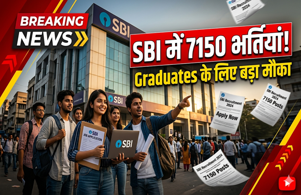 SBI Apprentice Recruitment 2026: 7150 पदों पर निकली भर्ती, ग्रेजुएट युवाओं के लिए बड़ा मौका