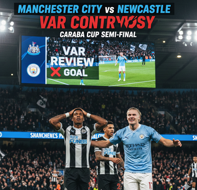 Manchester City vs Newcastle: VAR Controversy Overshadows 2-0 Carabao Cup Semi-Final Win